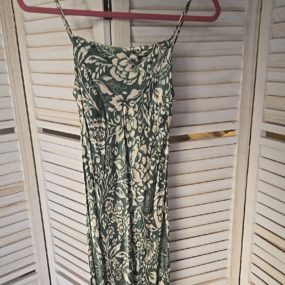 Floral Green Dress